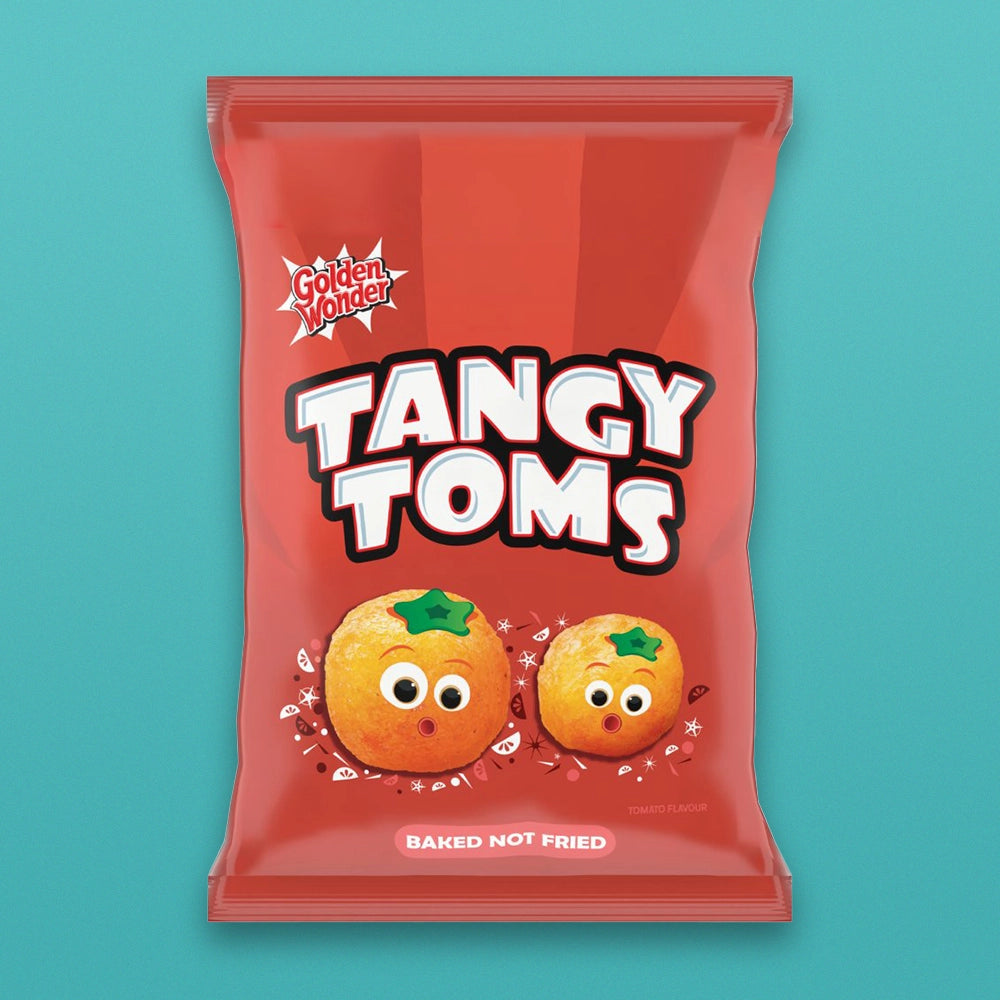 *Short Date* Golden Wonder Tangy Toms British Candy Box