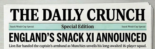 🏆 England's Snack World Cup: Meet Our England Snack XI