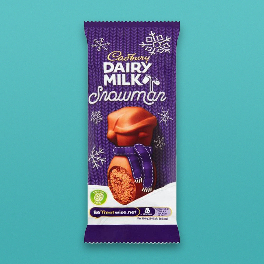 *Short Date* Cadbury Dairy Milk Snowman – British Candy Box