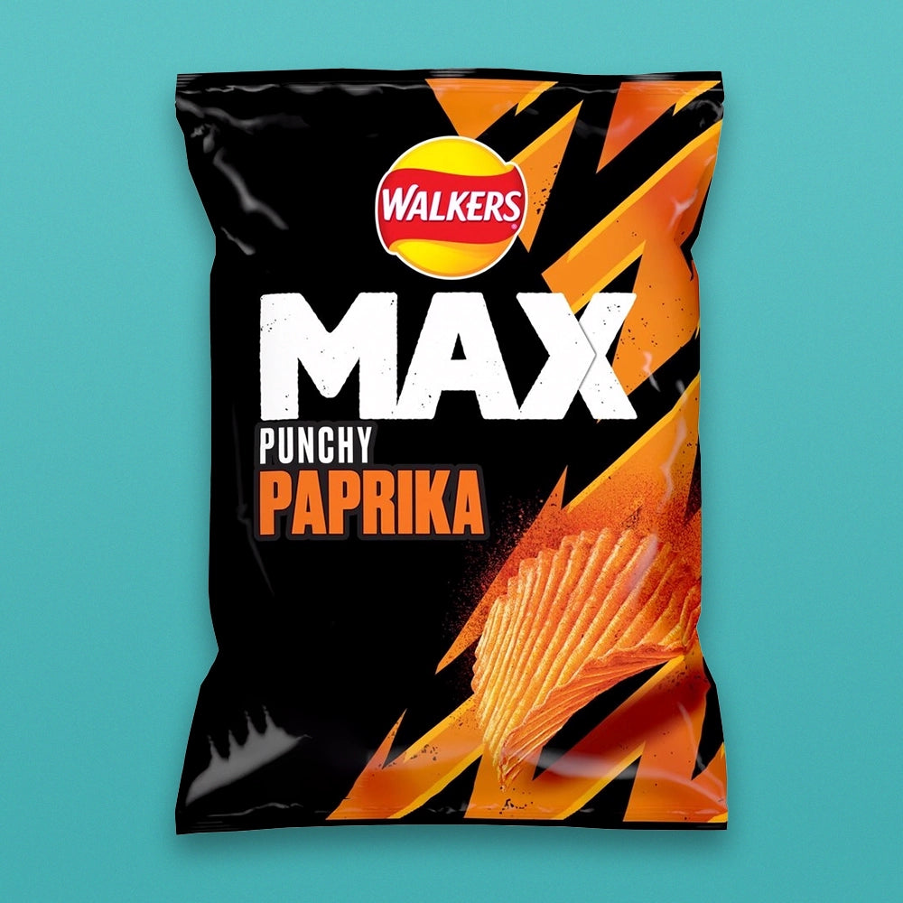 Walker's MAX Punchy Paprika Crisps