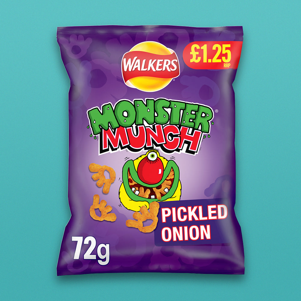 Walker's Monster Munch Pickled Onion Crisps (72g pack)